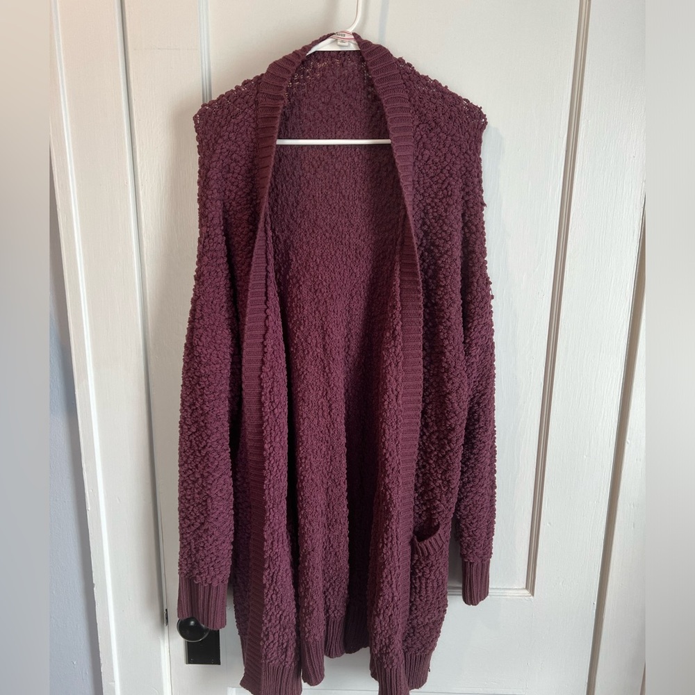 Comfy purple cardigan